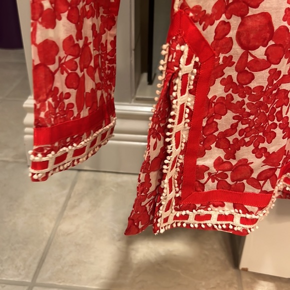 Like new Tory Burch ref floral print shirt long sleeve size 0 - Picture 4 of 4